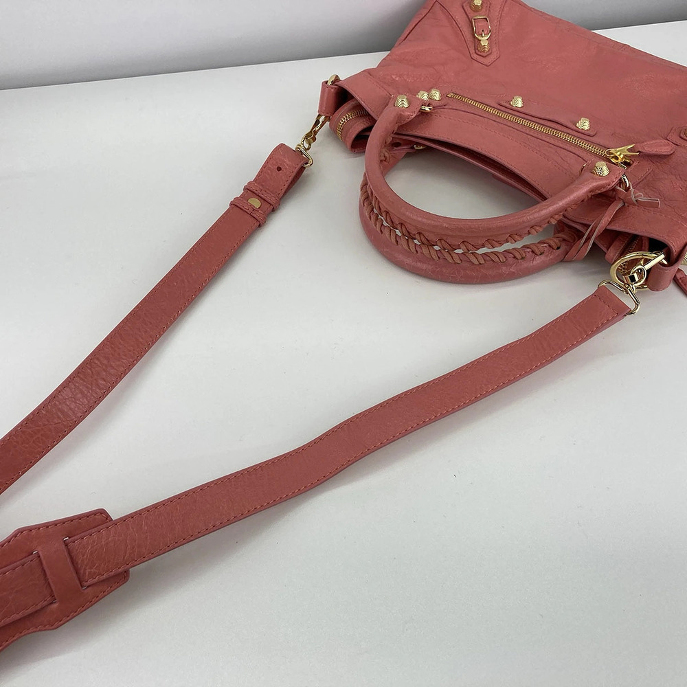 Balenciaga Shoulder Town Pink Giant Bag View 6